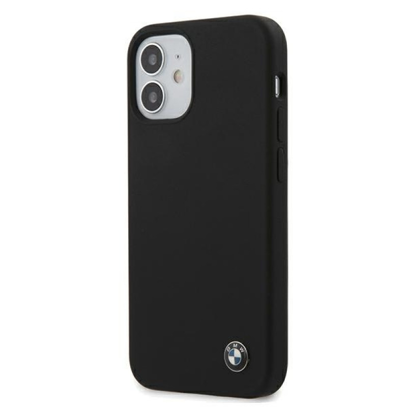 BMW BMHCP12SSILBK Silicone Signature Hardcase pre Apple iPhone 12 mini, čierny