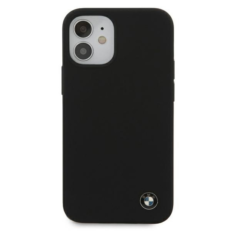 BMW BMHCP12SSILBK Silicone Signature Hardcase pre Apple iPhone 12 mini, čierny