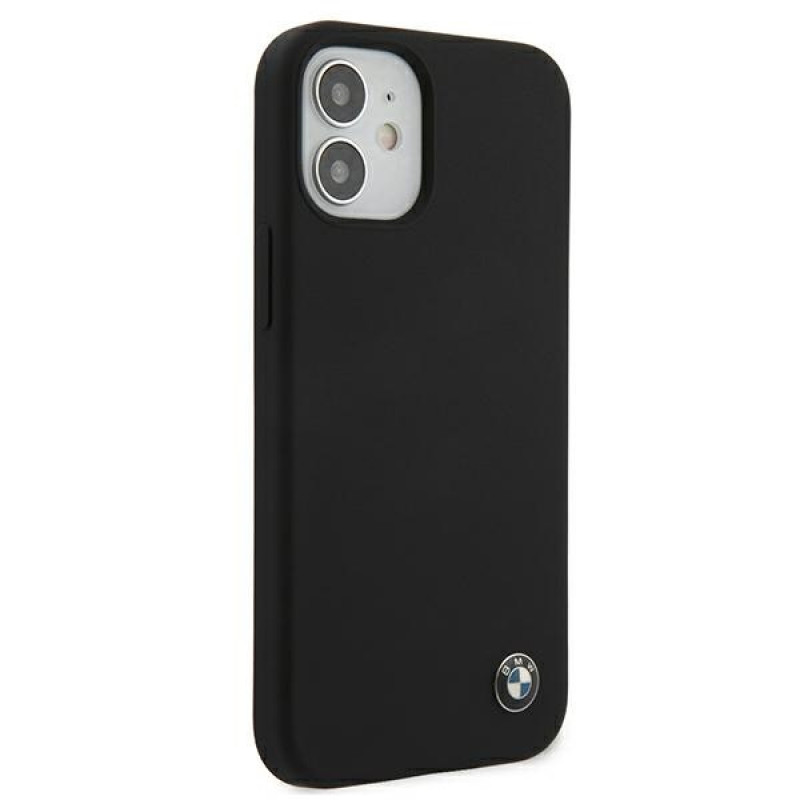 BMW BMHCP12SSILBK Silicone Signature Hardcase pre Apple iPhone 12 mini, čierny