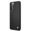 BMW BMHCS21MSLLBK Signature Logo Imprint pevné puzdro pre Samsung Galaxy S21+, čierne