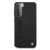 BMW BMHCS21MSLLBK Signature Logo Imprint pevné puzdro pre Samsung Galaxy S21+, čierne