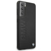 BMW BMHCS21MSLLBK Signature Logo Imprint pevné puzdro pre Samsung Galaxy S21+, čierne