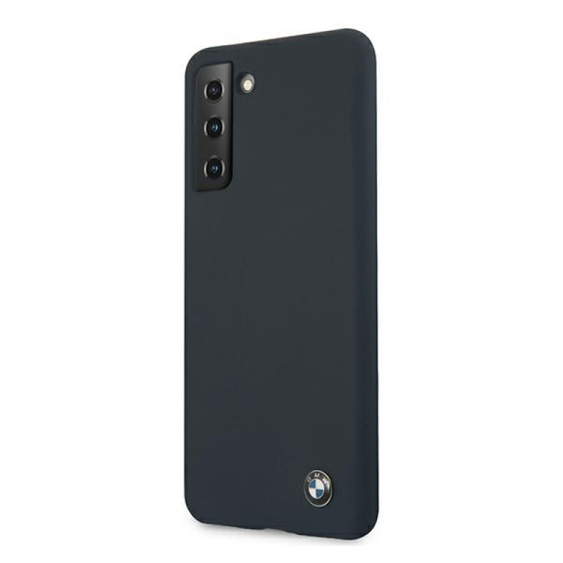 BMW BMHCS21MSILNA Silicone Signature Hardcase pre Samsung Galaxy S21+, námornícka modrá