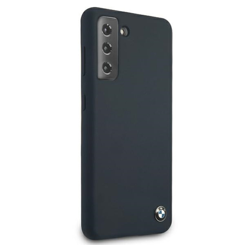 BMW BMHCS21MSILNA Silicone Signature Hardcase pre Samsung Galaxy S21+, námornícka modrá