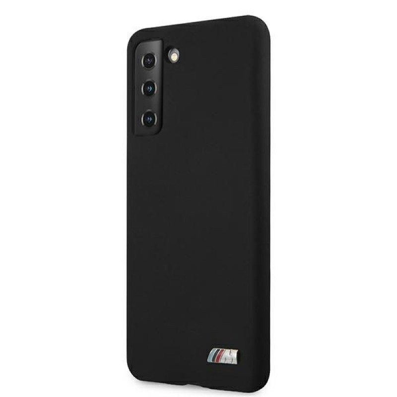 BMW BMHCS21MMSILBK Silicone M Collection puzdro pre Samsung Galaxy S21+, čierne