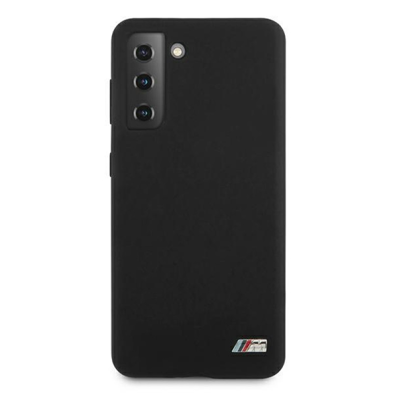 BMW BMHCS21MMSILBK Silicone M Collection puzdro pre Samsung Galaxy S21+, čierne
