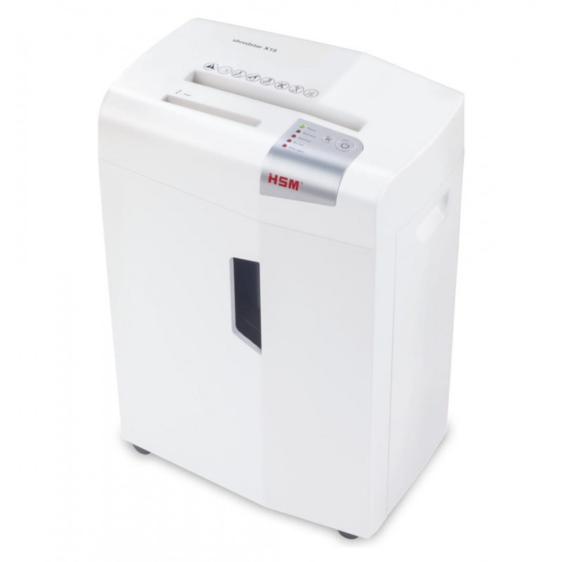 HSM shredstar X15 skartovač dokumentov, 30 L, čiastočkový rez 4x37 mm (P-4), biela