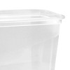 keeeper Fredo Fresh sada nádob na potraviny, 3 x 1,0 l, obdĺžnikové, priehľadná spodná časť, sivé veko