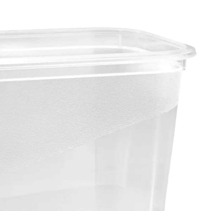 keeeper Fredo Fresh sada nádob na potraviny, 3 x 1,0 l, obdĺžnikové, priehľadná spodná časť, sivé veko