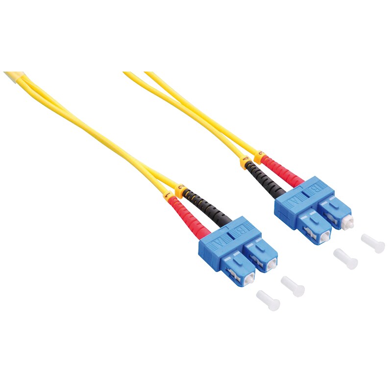 LogiLink FP0SC10 optický patch kábel SC/SC OS2 9/125 µm duplex, 10 m, žltý