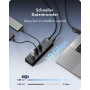ICY BOX IB-AC6110a 10-portový USB 3.2 Gen 2 hub s nabíjacím portom, 12 V