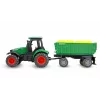 Kovový traktor Amewi s prívesom, 1:64, RTR, zelený