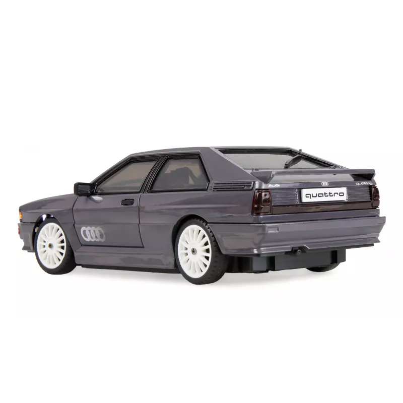 RC auto Amewi Audi quattro 1980 on-road/drift s gyroskopom, 4WD, 1:28, RTR, sivé