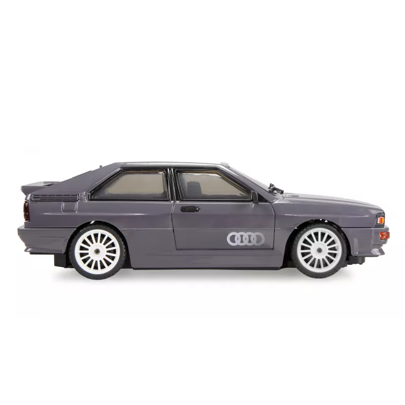 RC auto Amewi Audi quattro 1980 on-road/drift s gyroskopom, 4WD, 1:28, RTR, sivé