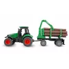 Kovový traktor Amewi s lesným návesom, 1:64, RTR, zelený