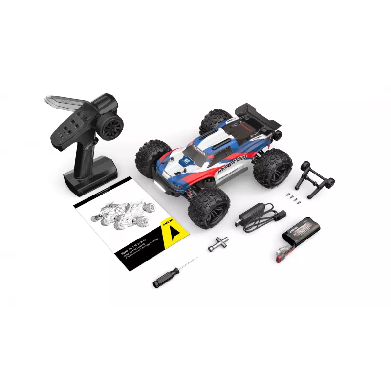 Amewi Hyper Go Truggy V2 brushless 4WD, 1:16, RTR, modrá/červená