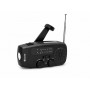 Vakoss FM-3660K FM/AM núdzové rádio s dynamom, baterkou, power bankou a solárnym panelom, 2000 mAh