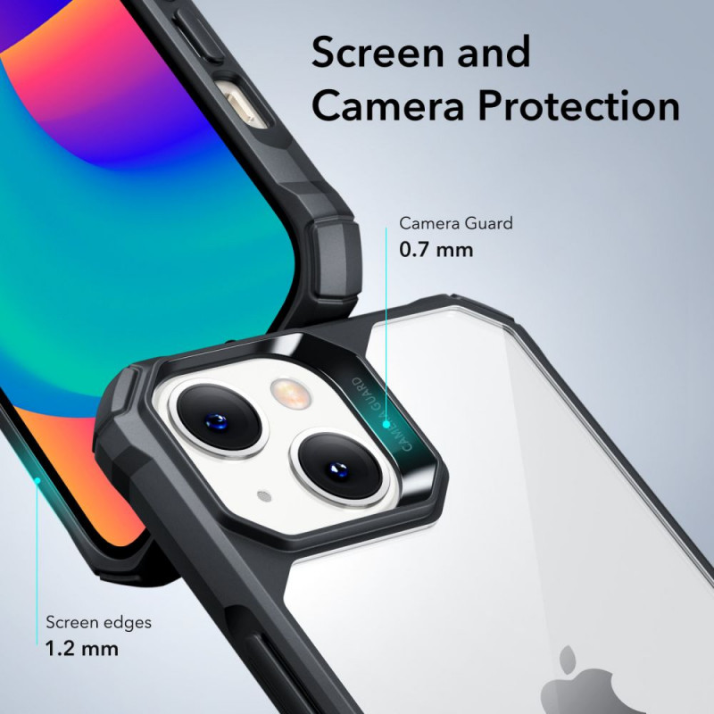 Puzdro ESR Air Armor ESR515 pre Apple iPhone 14 Plus / 15 Plus, priehľadné/čierne