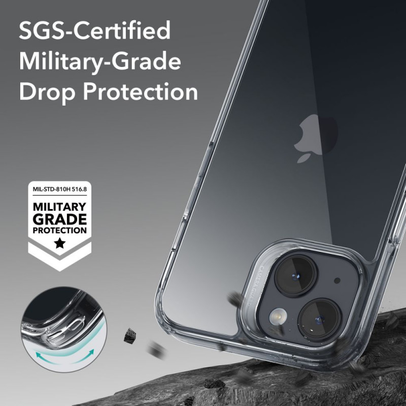 Puzdro ESR Ice Shield pre Apple iPhone 15 Plus / 14 Plus, ESR709, priehľadné
