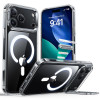 ESR Classic Hybrid Kickstand MagSafe puzdro pre Apple iPhone 17 Pro Max, priehľadné