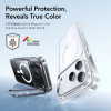 ESR Classic Hybrid Kickstand MagSafe puzdro pre Apple iPhone 17 Pro Max, priehľadné