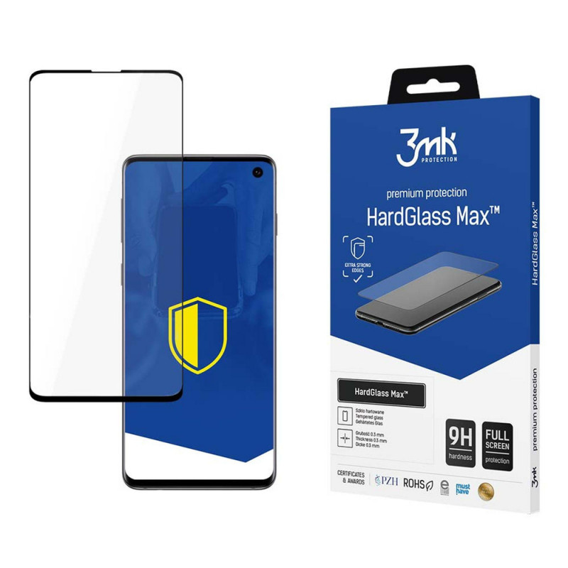 3MK HardGlass Max Sensor-Dot tvrdené sklo pre Samsung Galaxy S10, čierne