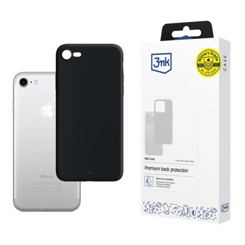 3MK Matt Case pre Apple iPhone 7/8, čierne