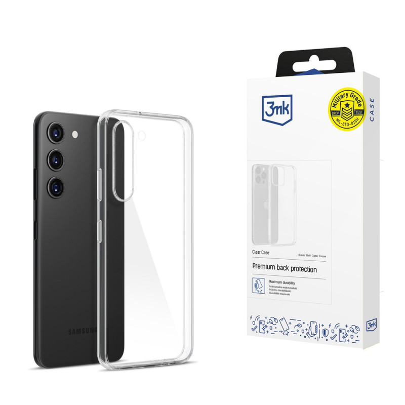 Priehľadné puzdro 3MK Clear Case pre Samsung Galaxy S23, 3MK4399