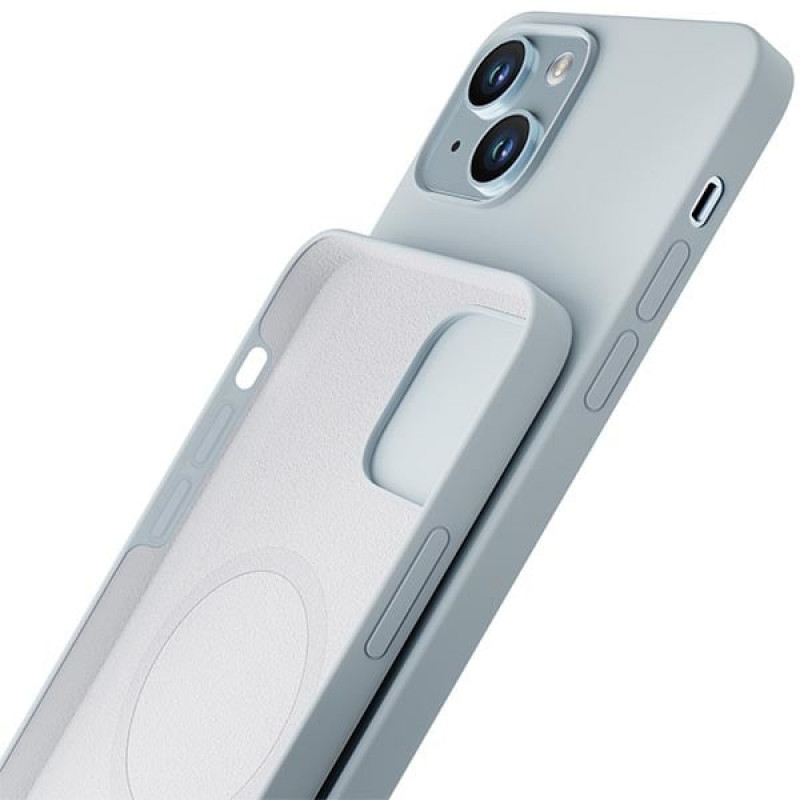 3MK Hardy Case MagSafe puzdro na Apple iPhone 14 Plus / 15 Plus, silikónové, modré