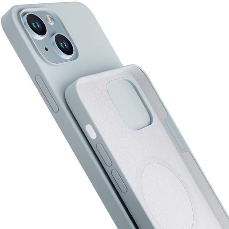 3MK Hardy Case MagSafe puzdro na Apple iPhone 14 Plus / 15 Plus, silikónové, modré