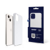 3MK Hardy Case MagSafe puzdro na Apple iPhone 14 Plus / 15 Plus zo silikónu, biele