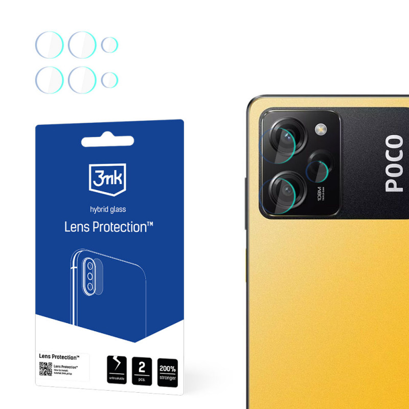 3MK Lens Protect POCO X5 Pro 5G ochrana objektívu fotoaparátu (4 ks), 3MK4630