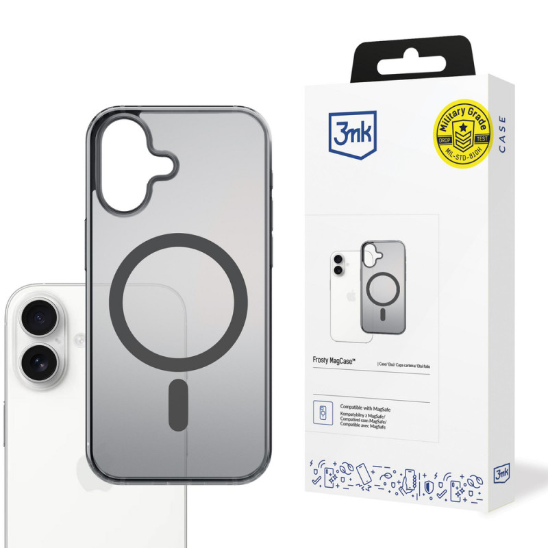 3MK Frosty MagCase pre Apple iPhone 17, čierny