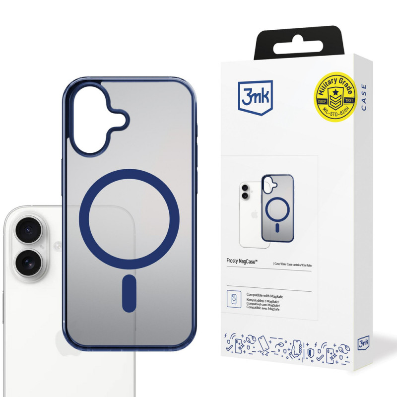 3MK Frosty MagCase pre Apple iPhone 17, modré