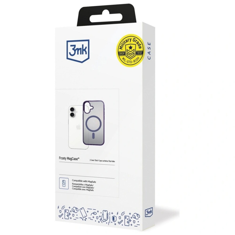 3MK Frosty MagCase pre Apple iPhone 17, fialové