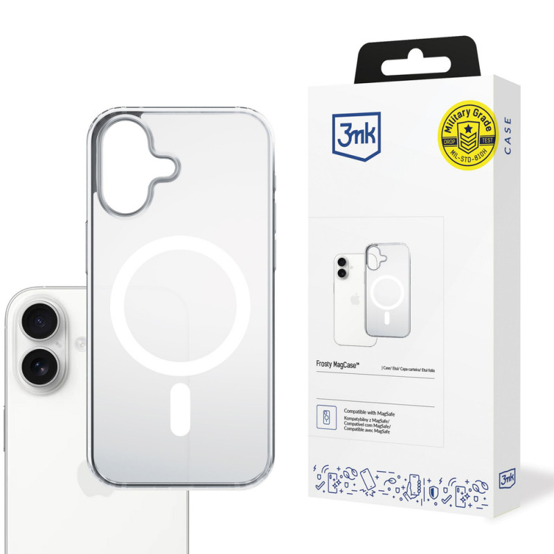 3MK Frosty MagCase pre Apple iPhone 17, biela
