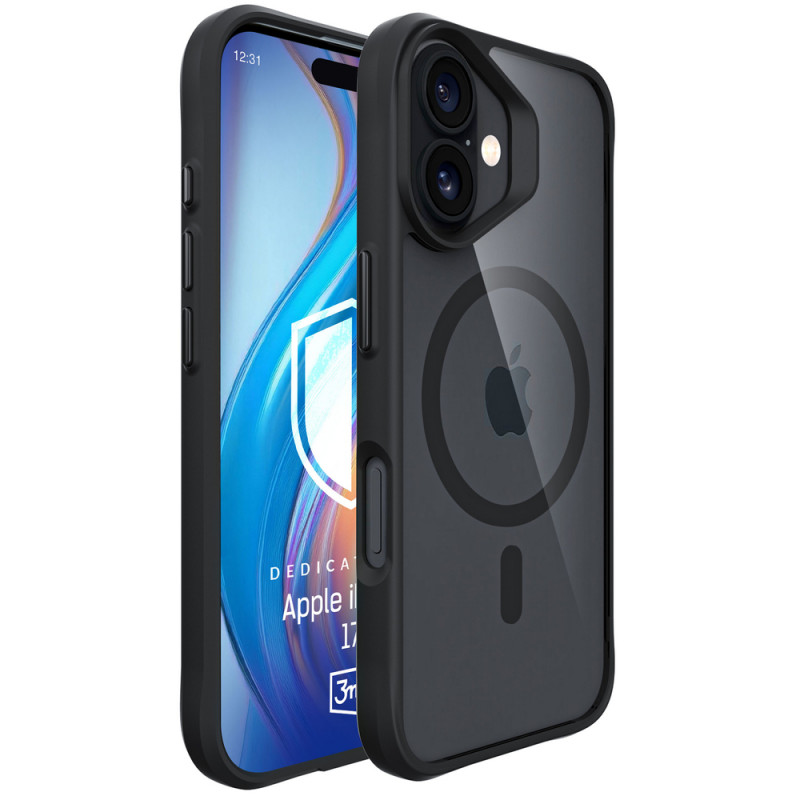 3MK Satin Armor MagCase pre Apple iPhone 17, čierne