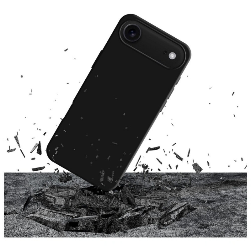 3MK Silicone Case pre Apple iPhone Air, čierne