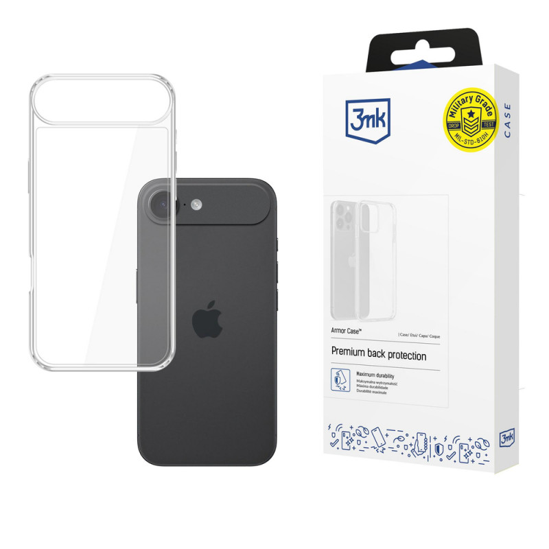 3MK Armor Case pre Apple iPhone Air, transparentné