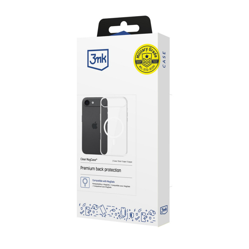3MK Clear MagCase pre Apple iPhone Air, transparentný