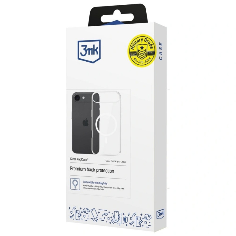 3MK Clear MagCase pre Apple iPhone Air, transparentný