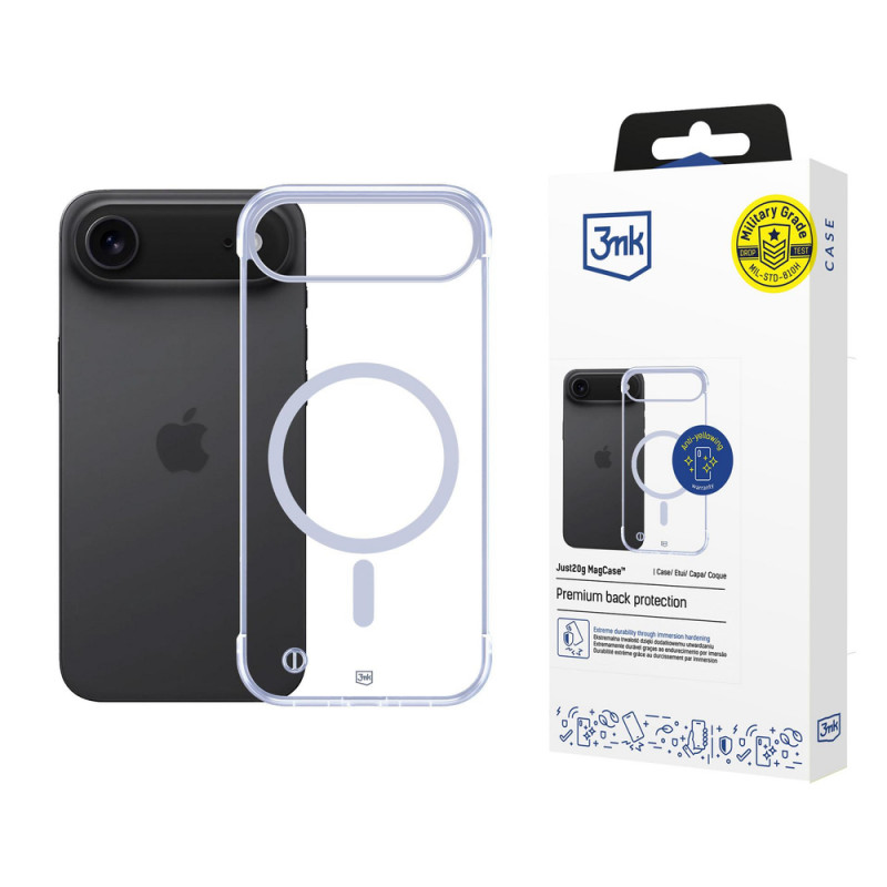 3MK Just20g MagCase puzdro pre Apple iPhone Air, transparentné