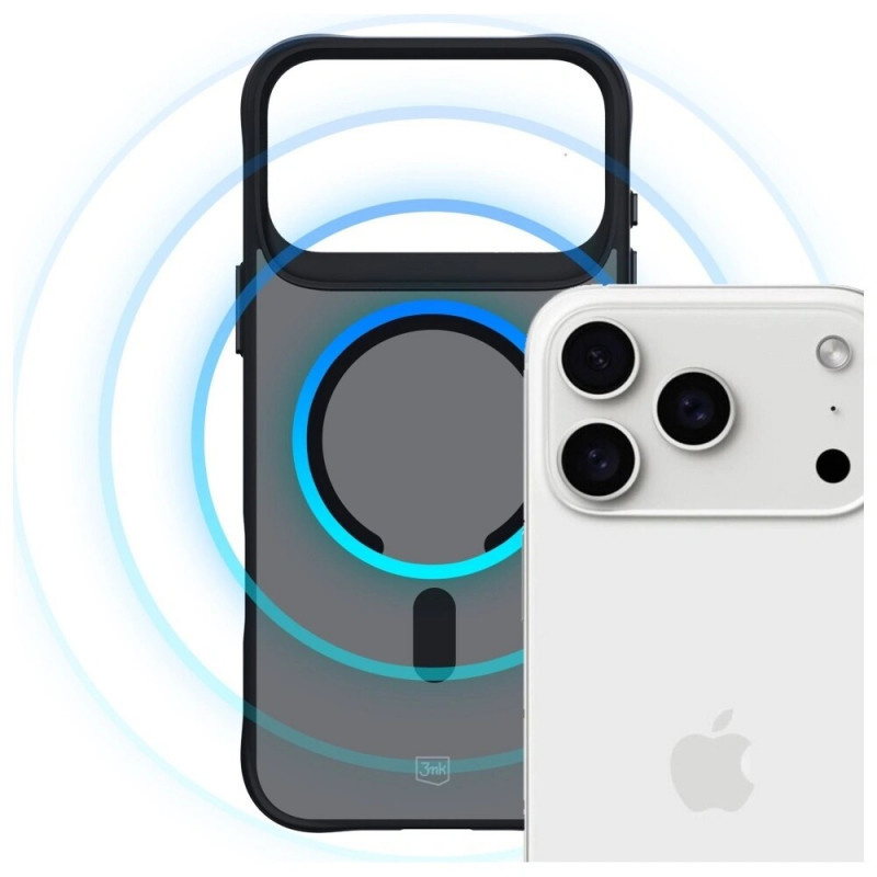 Puzdro 3MK Smoke Matt MagCase pre Apple iPhone 17 Pro, čierne