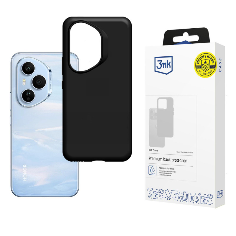 3MK Matt Case Honor 400 Pro puzdro, matná čierna