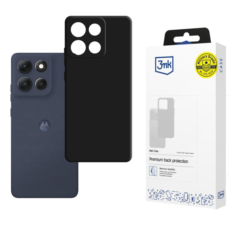3MK Matt Case Motorola Moto G86, čierne