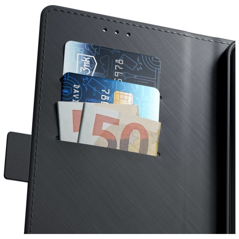 3MK Wallet Case pre Samsung Galaxy S25 FE, čierne