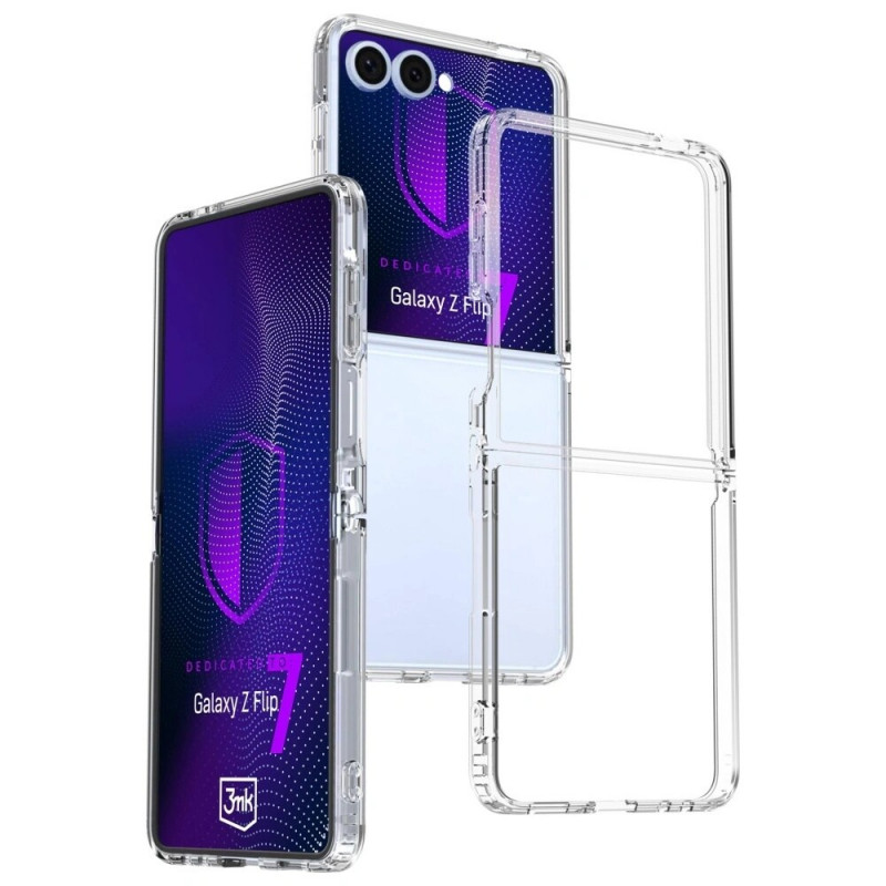 Obal 3MK Armor pre Samsung Galaxy Z Flip7, transparentný