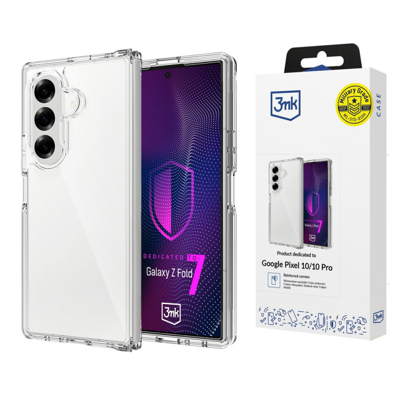 3MK Armor Case pre Samsung Galaxy Z Fold 7, transparentné