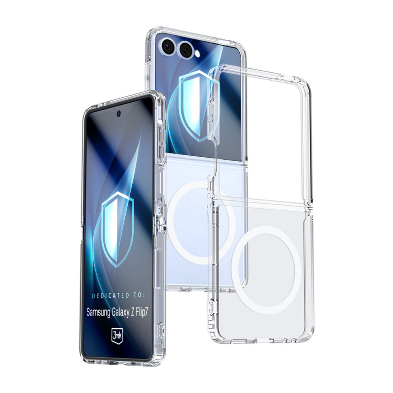 3MK Armor MagCase pre Samsung Galaxy Z Flip7, transparentné