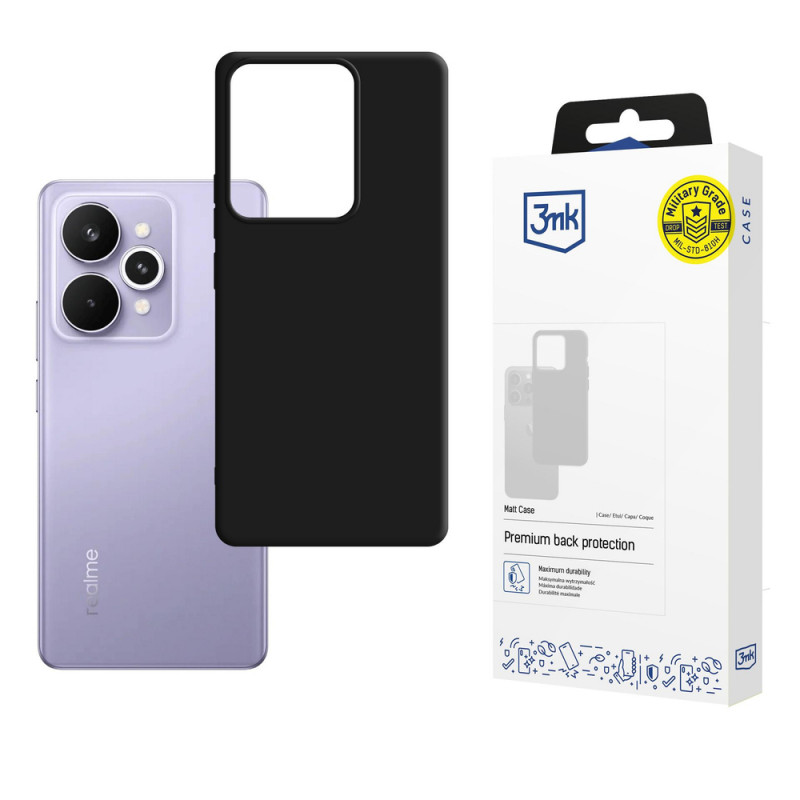3MK Matt Case pre Realme 15 5G / 15 Pro 5G, čierne